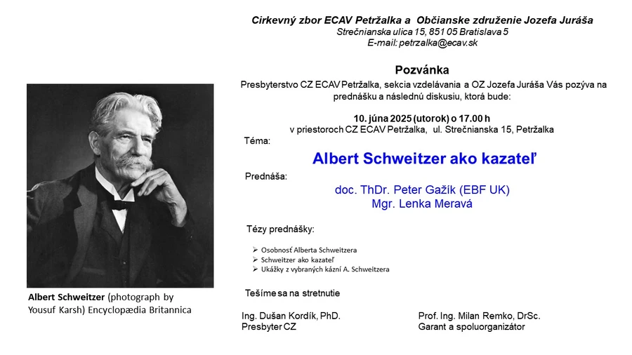 Albert Schweitzer ako kazateľ