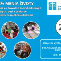 Podporte Evanjelickú DIAKONIU 2-3%