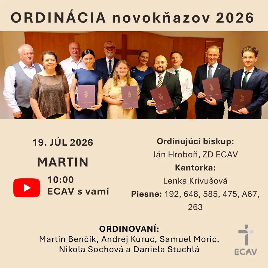 Priamy prenos z ordinácie, 19.7.2026