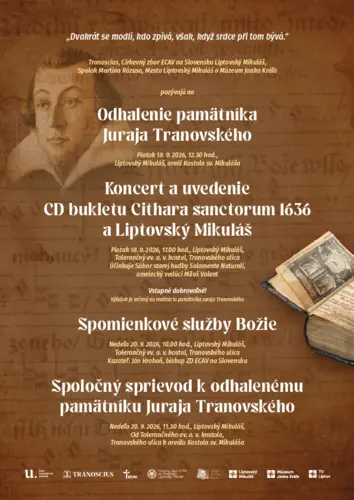 POZÝVAME na oslavy Cithary Sanctorum