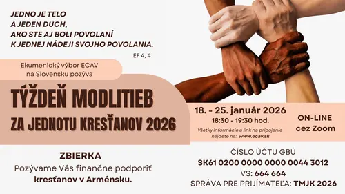 On-line Týždeň modlitieb za jednotu kresťanov 2026