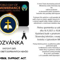 Svetový deň pamiatky za obete dopravných nehôd, 2025