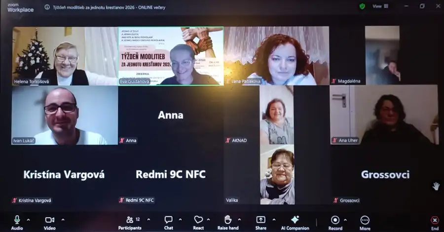 On-line modlitebné stretnutia v rámci Týždňa modlitieb za jednotu kresťanov