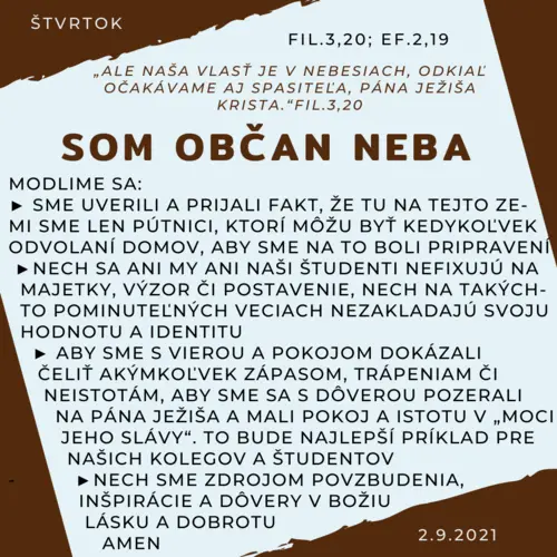 Som občan neba