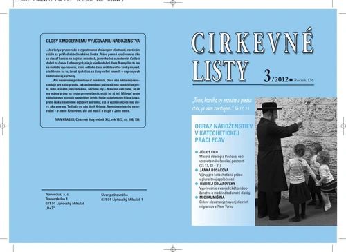 Z Cirkevných listov č. 3 – 2012