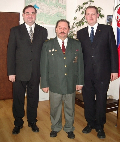 Milan Krivda u policajného duchovného v Liptovskom Mikuláši