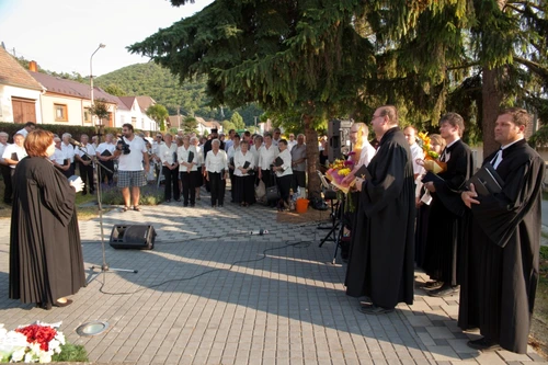 V Brezovej  k 600. výročiu upálenia Jana Husa 