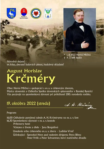 Spomienková slávnosť na Augusta Horislava Krčméryho