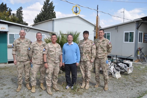 Der General Bischof besuchte zum ersten Mal die Mission UNFICIP in Zypern