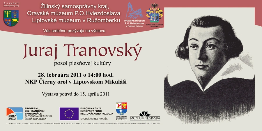 Výstava Juraj Tranovský – posol piesňovej kultúry