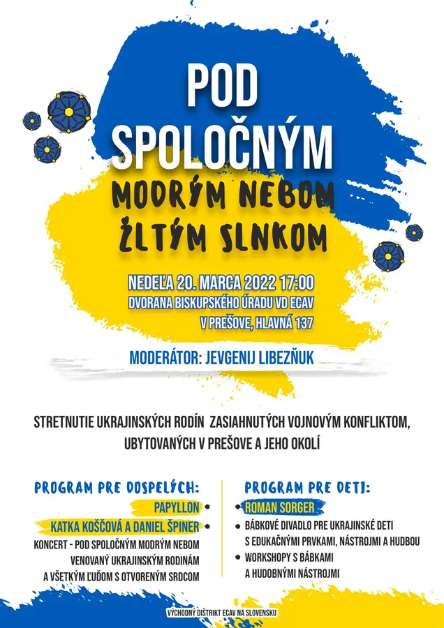 Pod spoločným modrým nebom - žltým slnkom