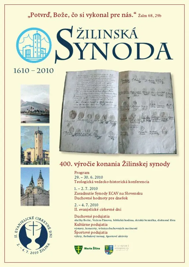 Program osláv Žilinskej synody