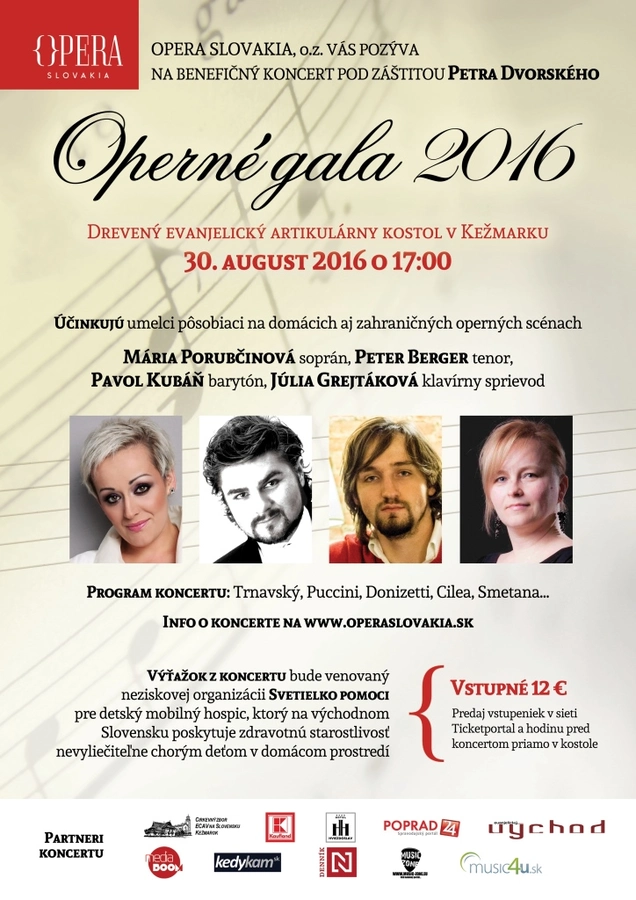 Benefičné Operné gala 2016 v Kežmarku 