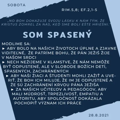 Som spasený