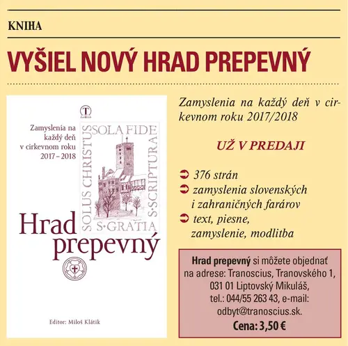 Hrad prepevný na cirkevný rok 2017 – 2018