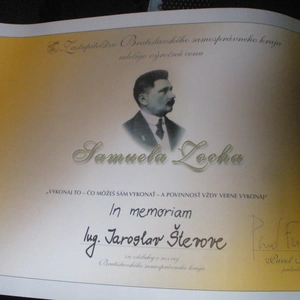 Výročná cena S. Zocha pre Jaroslava Števove