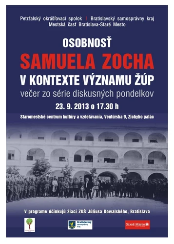 Diskusný večer o Samuelovi Zochovi 23. 9.