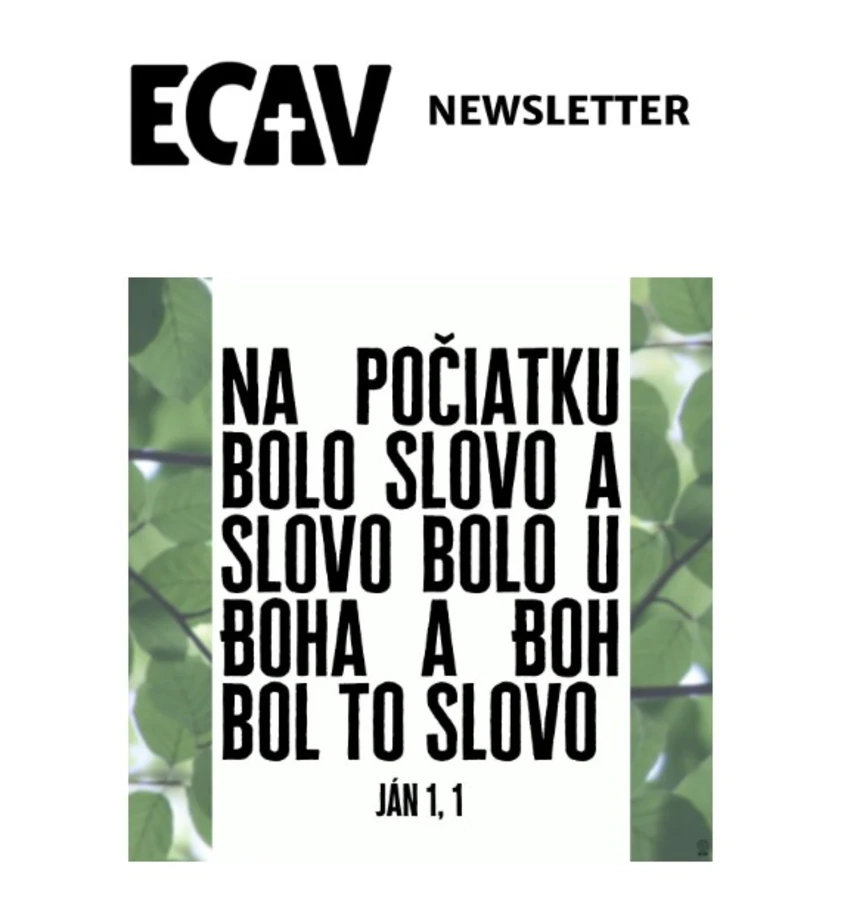 NEWSLETTER ECAV, 26.5.2022