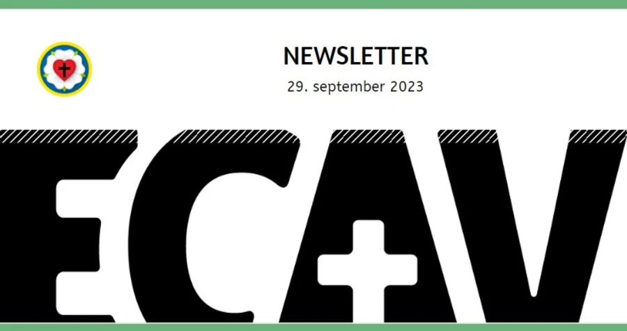 Newsletter ECAV, 29.9.2023