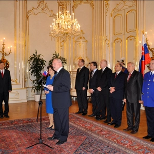 Na prijatí u prezidenta Ivana Gašparoviča