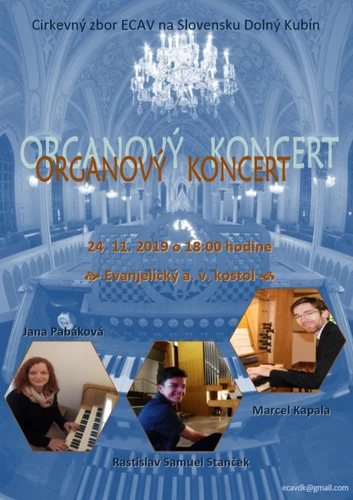 Organový koncert v Dolnom Kubíne