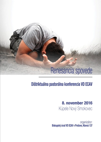 Pozvánka na Dištriktuálnu pastorálnu konferenciu VD ECAV na Slovensku 8. 11.