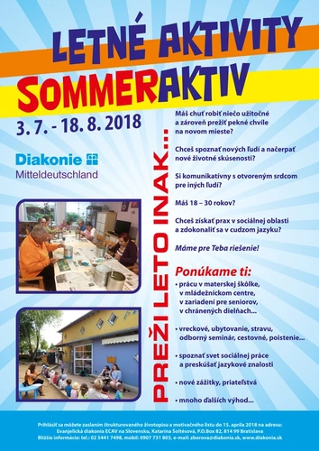 LETNÉ AKTIVITY -  SOMMERAKTIV 2018