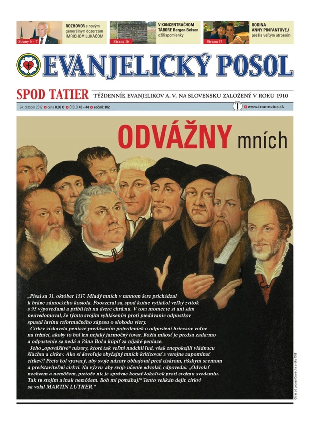 Vyšlo Reformačné dvojčíslo EPST