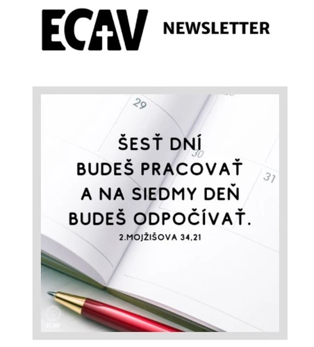 Newsletter ECAV- oddýchnite si