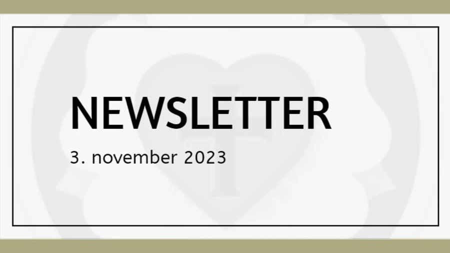 Newsletter ECAV, 3.11.2023