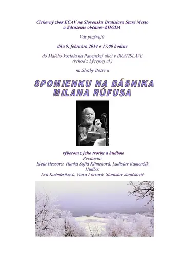 Spomienka na Milana Rúfusa
