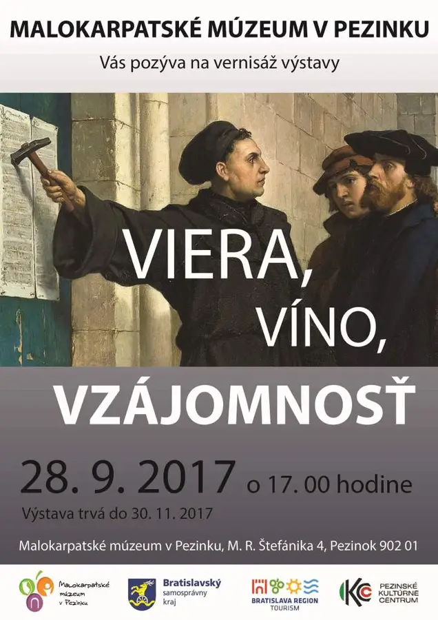 Výstava k 500. výročiu reformácie v Pezinku 28. 9.