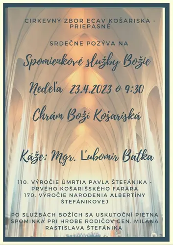 Spomienkové služby Božie na Košariskách