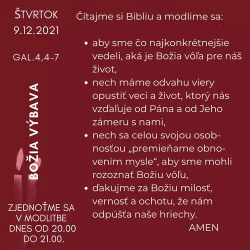 BOŽIA VÝBAVA