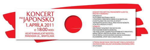 Koncert pre Japonsko – 1. apríla