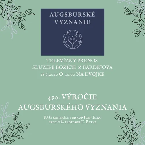 Služby Božie pri príležitosti 490. výročia Augsburského vyznania