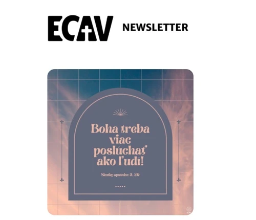 Nový newsletter pozýva k objavovaniu dôležitých momentov ECAV