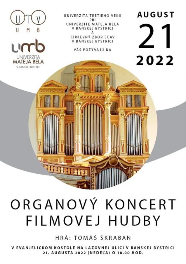 Organový koncert filmovej hudby 2022