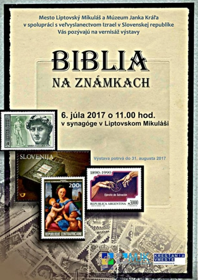 Biblia na známkach v L. Mikuláši 6. 7.