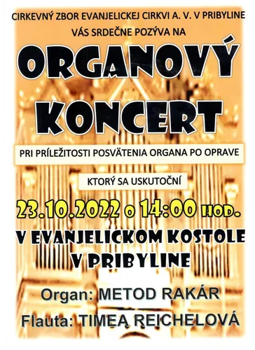 Organový koncert v Pribyline