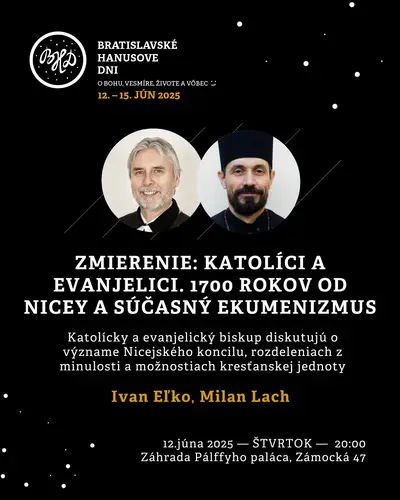 Katolícky a evanjelický biskup diskutujú o Nicejskom koncile