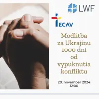 Modlitba za Ukrajinu 1000 dní od vypuknutia konfliktu