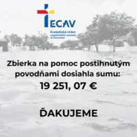 Oznámenie o použití zbierky na pomoc pri povodniach