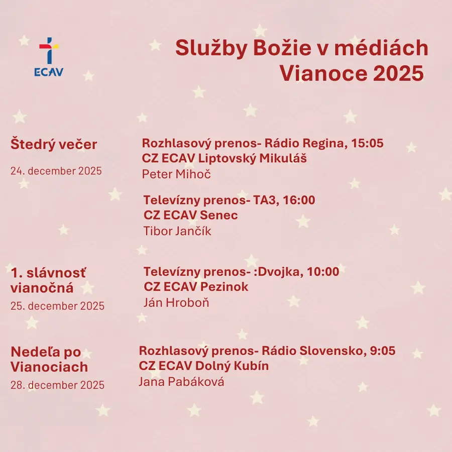 Služby Božie v médiách- Vianoce 2025
